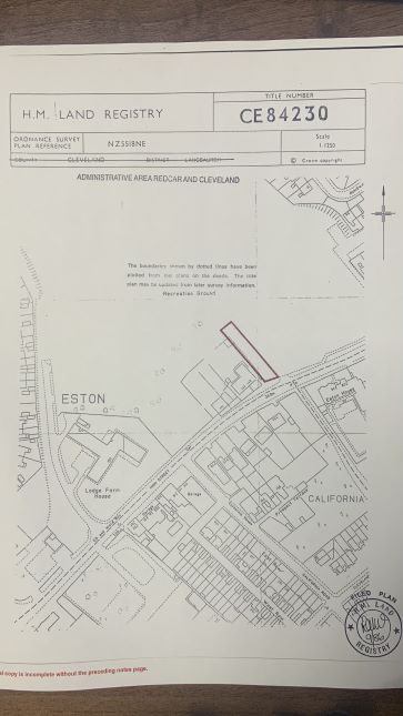 Property for Auction in North East - Land lying to the east of 149 High Street, Eston, Middlesbrough, North Yorkshire TS6 9JD